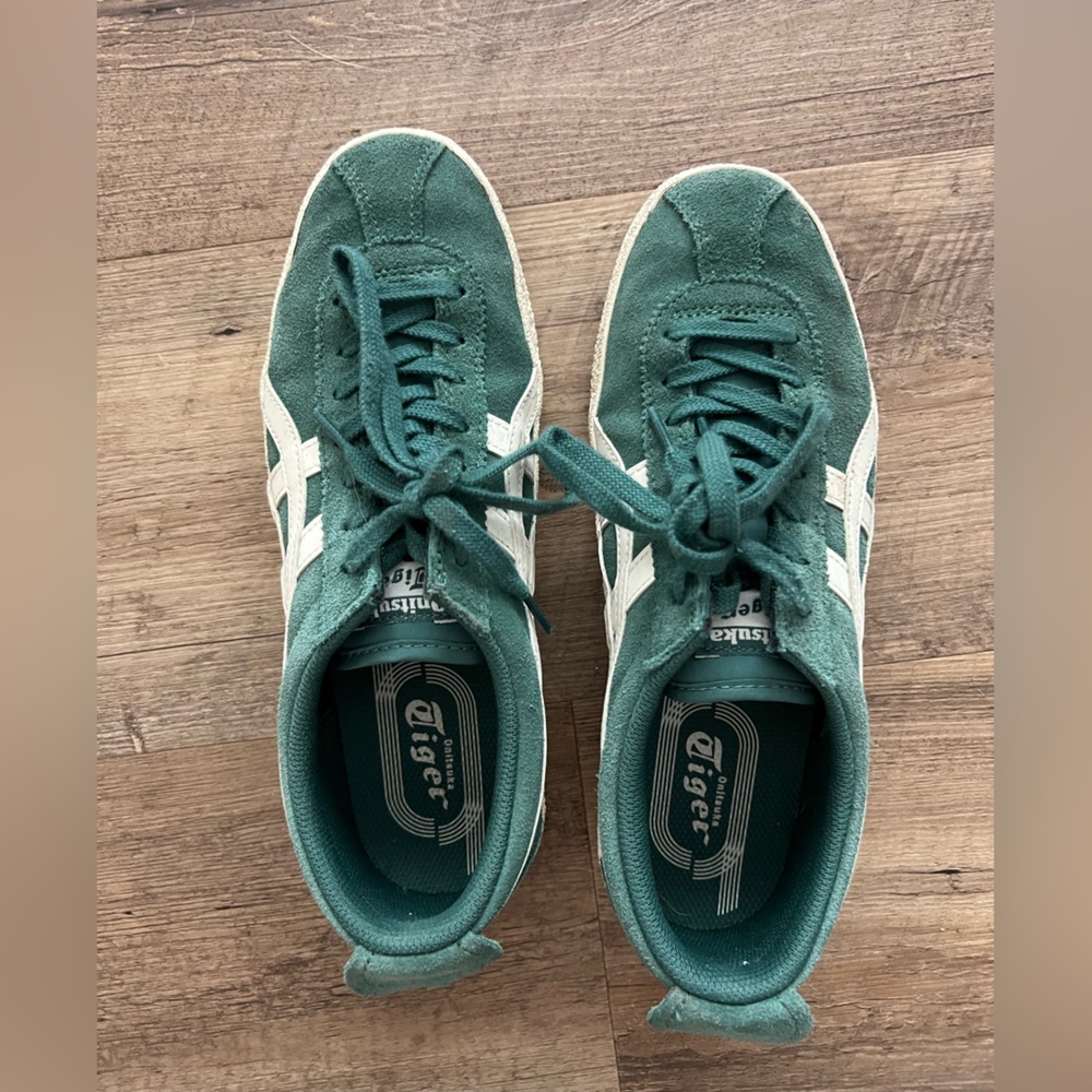 Onitsuka Tiger by Asics Green and White Sneakers